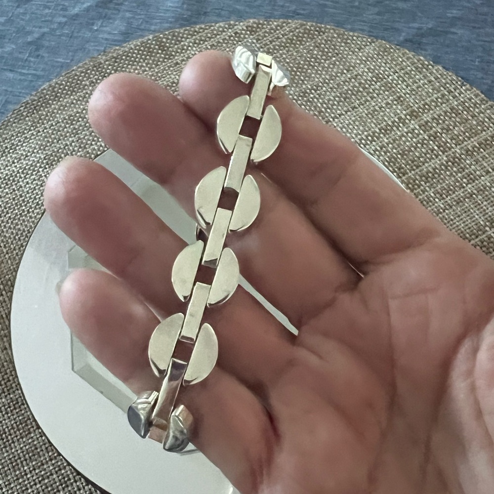 Silver Chunky Chain Link Bracelet  NWT